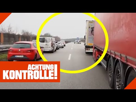 Vollsperrung auf der Autobahn! Geplatzter Motor auf Autobahn! | Achtung Kontrolle | Kabel Ein