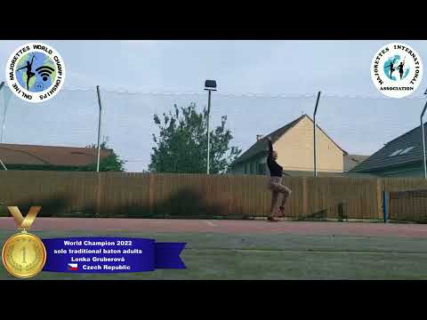 solo traditional baton adults - World Champion 2022 - Lenka Gruberová