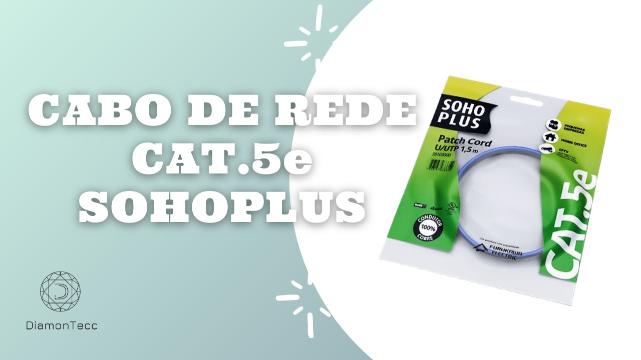 Watch Now CABO DE REDE Rj45 U/UTP CAT.5E SOHOPLUS FURUKAWA – 1,5 METROS AZUL #Diamontecc CABO DE REDE Rj45 U/UTP CAT.5E SOHOPLUS FURUKAWA – 1,5 METROS AZUL #Diamontecc