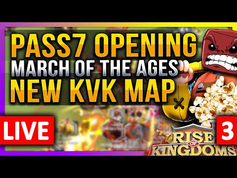 PASS7 Opening: March of the Ages New KvK LIVE #3 🔴 #1945 #1556 C11118 - Rise of Kingdoms ROK Fleisch