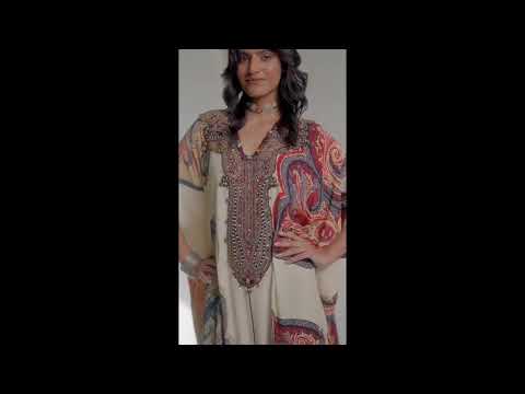 Indian Designer Aseem kapoor's new summer festive collection of kaftans and shararas on Ogaan.com