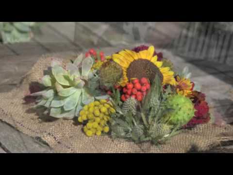 Skapa en hållbar bordsdekoration ! Florist Kristina från Syster Blom visar hur du gör