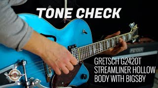 Video thumbnail for TONE CHECK: Gretsch G2420T Streamliner Hollow Body Guitar Demo | NO TALKING by Cream City Music