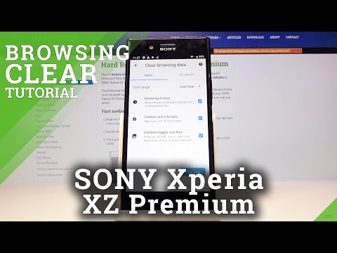 How to Clear Browsing Data on SONY Xperia XZ Premium - Delete Browser History