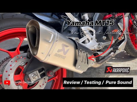 Installing New Akrapovic R1M Exhaust - Yamaha MT15