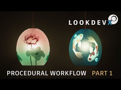 Procedural Workflow for LookdevX (Part 1): Creating Materials for a Paper Lamp