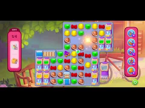 Homescapes level 12911 - no booster gameplay