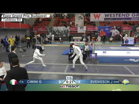 2020 112 T64 04 M E Individual Budapest HUN GP BLUE SVENSSON SWE vs CIMINI ITA