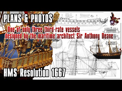 The HMS RESOLUTION 1667 model ship PLANS & PHOTOS * Third Anglo-Dutch War * SUPERsmHEROES