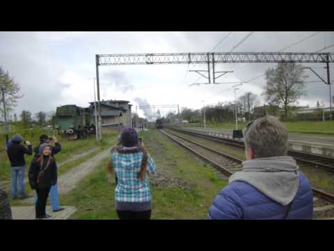 Pociąg repatriantów na stacji w Kępnie 2017