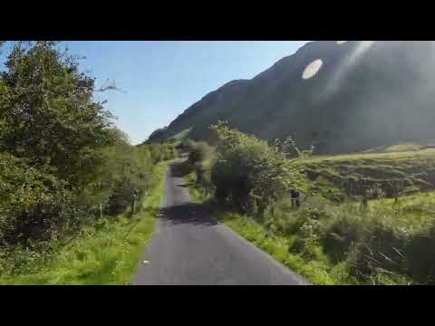 Glenade Valley and Lake from a mossy mountain road _ North Leitrim