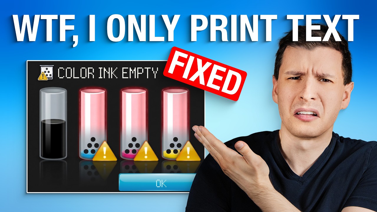 Stop Your Printer Wasting Color Ink on Black Text