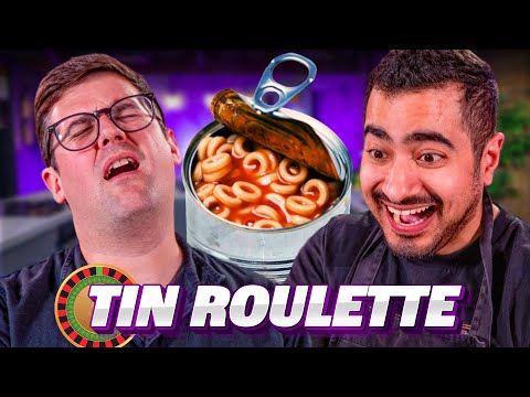 Chef vs Chef: Make a dish using 3 RANDOM tins | Tin Can Roulette 4