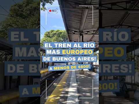 Viajá al Río en Tren por menos de $800! 🚆🌊 #buenosaires #travel #tigre #trendelacosta #colectivo