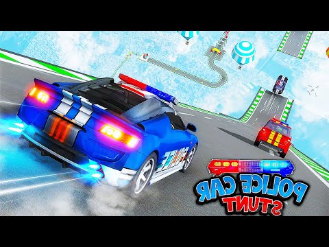 Police Mega Ramp Car Game Racing Car Stunts 3D - Impossible Gt Stunt Car Race - Android GamePlay #3