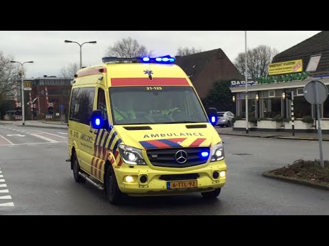 [Versneller] A1 Ambulance 21-125 met spoed in Oss