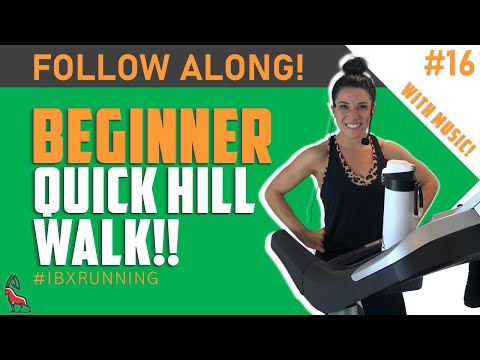 Beginner 15 MINUTE Hill Walk | Treadmill Follow Along! #IBXRunning