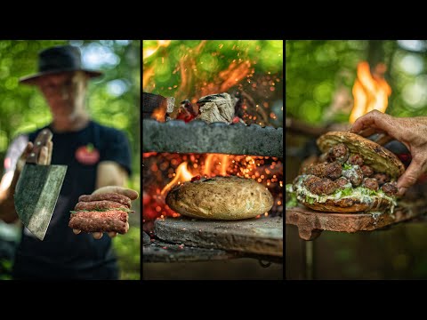 SPICY 🌶️ Serbian Chevapi (Cevapi) With Kaymak | Outdoor ASMR Cooking