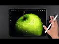 Draw With Me - Realistic Apple | My Procreate Digital Art Technique