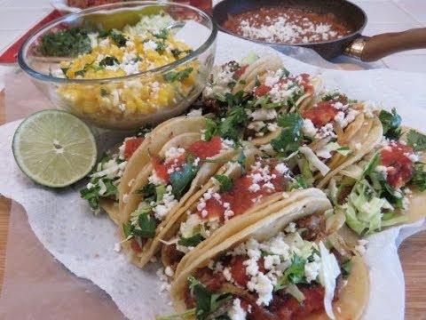Street Tacos with Chipotle Beef Fajitas and Elote
