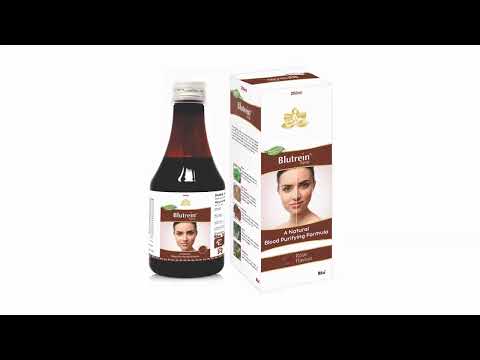 Blutrein a natural blood purifying ayurvedic syrup, packagin...