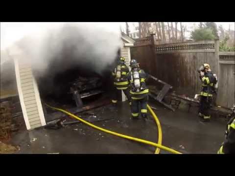 Belmont MA - Working Fire - Garage Fire -12/1/13