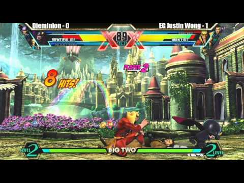Dieminion vs EG Justin Wong Match - Big Two UMVC3 tournament