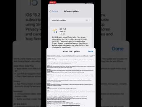 iOS 15.2 Latest Update December 2021