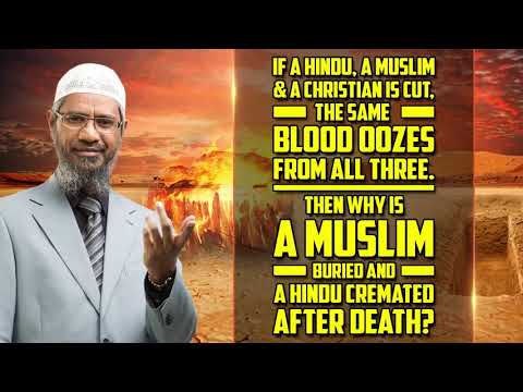 If Hindu & Muslim is Cut, same Blood Oozes  Then why Muslim is Buried & Hindu Cr HD english lecture