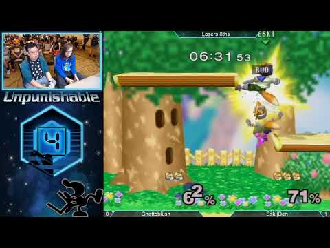 Unpunishable 4 - Ghettoblush (Blue Fox) vs Eski|Den (Default Fox) - Melee Losers 8ths