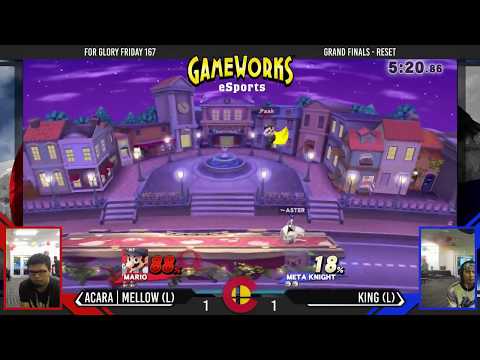 For Glory Friday #167 - AcaRa|Mellow (Mario) Vs. King [L] (Meta Knight, Luigi) - Grand Finals
