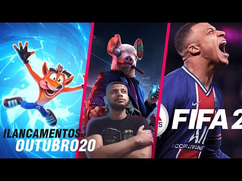 LANÇAMENTO DE GAMES DO MÊS DE OUTUBRO 2020