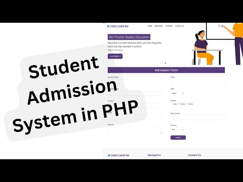 Student Admission System in PHP || Free Download PHP Project #2023