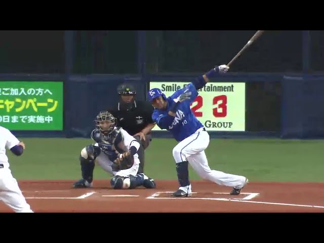 6回表 バファローズ西がキューバの至宝ベイスターズ・グリエルにタイムリー安打を許す!!  2014/6/11 Bs-DB