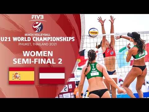 ESP vs. LAT - Full Women's Semi-Final | U21 Beach Volleyball World Champs 2021