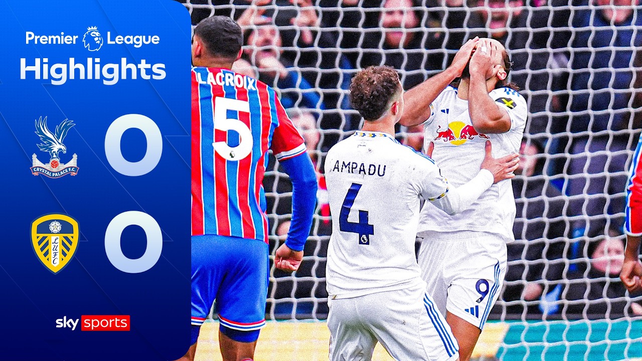Ten-player Leeds hold on after DCL pen miss! | Crystal Palace 0-0 Leeds | Premier League highlights