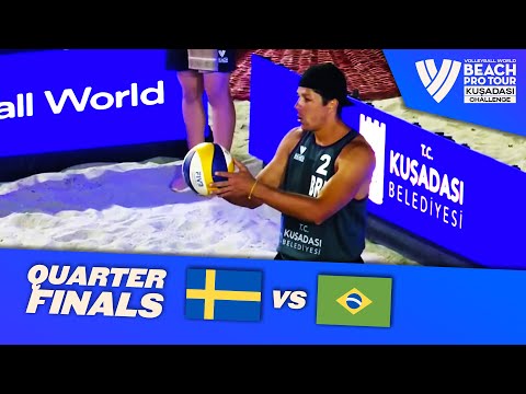 Åhman/Hellvig vs. Evandro/Álvaro Filho - Quarterfinal Highlights Kusadasi 2022 #BeachProTour