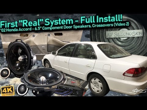 First "Real" Sound System - Full Install! 6.5" Component Door Speakers, Wiring, Crossovers (Video 2)