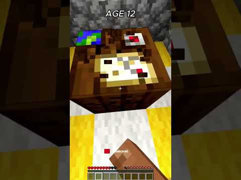 Killer Minecraft Secret Base at Different Ages
