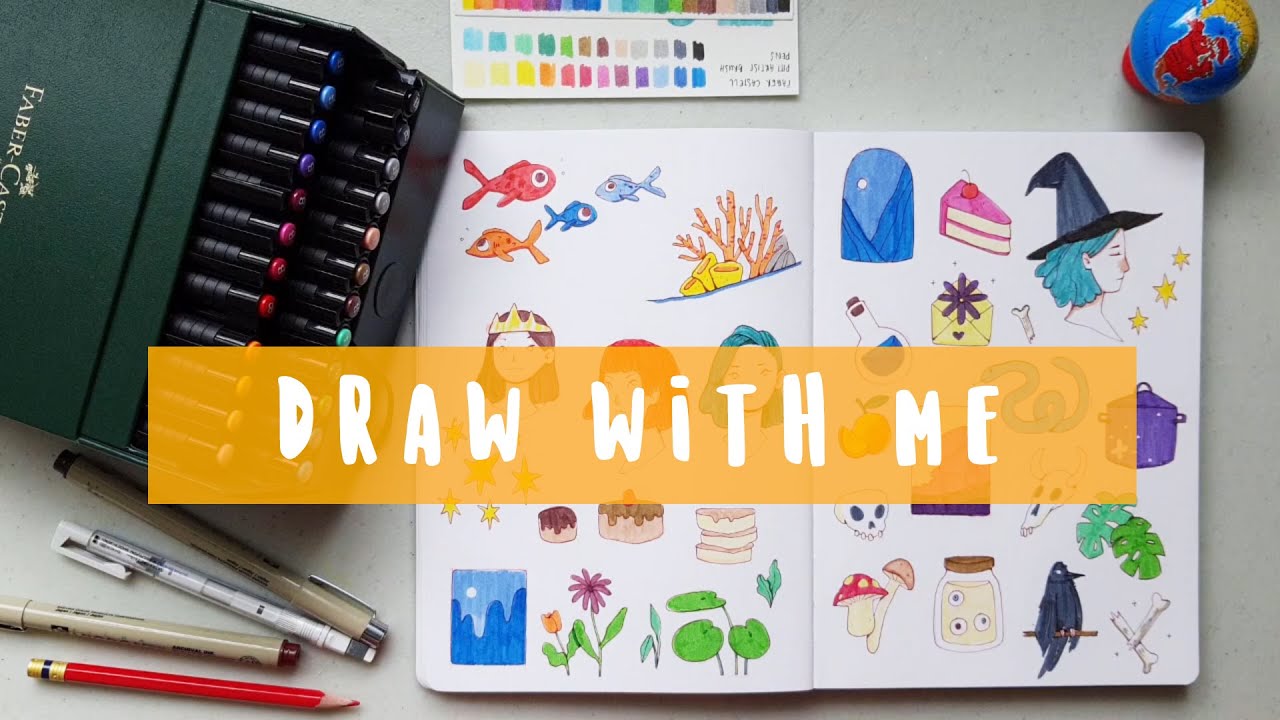 Draw with me | Faber Castell Pitt Artist Brush Pens