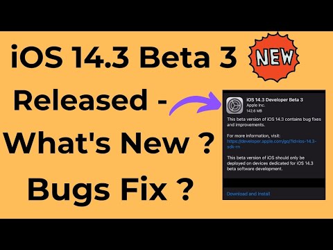 iOS 14.3 Beta 3 Release Out! - What's New & Bugs Fix ?