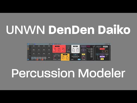 DenDen Daiko Percussion modeler, a free M4L Ableton Device