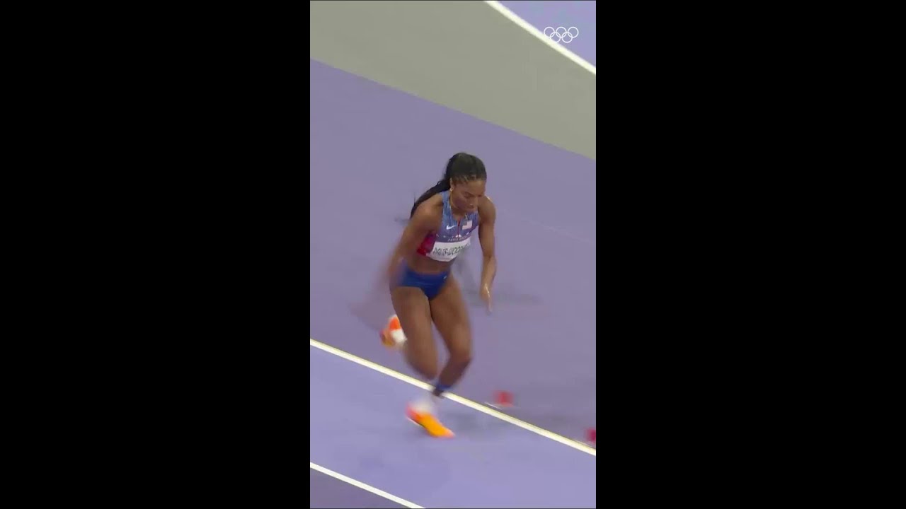 Tara Davis-Woodhall soared to 7.10m, clinching Olympic gold in the women’s long jump for Team USA!🥇