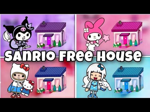 Toca life world | My melody vs Kuromi vs Hello Kitty vs Cinnamoroll 😱 [ cute Toca Boca house ideas ]