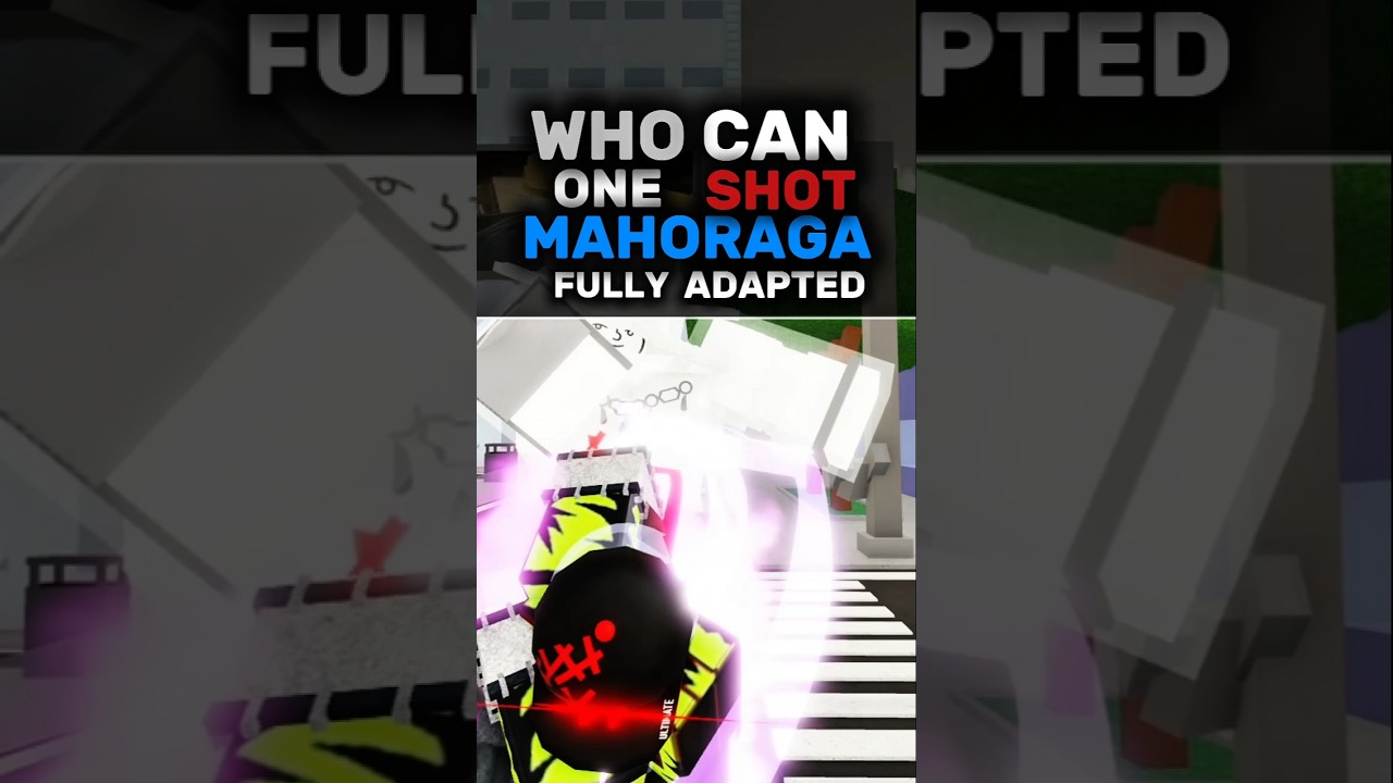 WHO CAN ONE SHOT FULLY ADAPTED MAHORAGA #gojo #roblox #jjk #jjs #jujutsukaisen #yuji