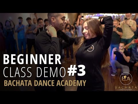 Beginner Bachata Combination -  Class Recap #3 - Demetrio & Nicole - Bachata Dance Academy