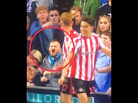Portsmouth fan kick Sunderland player