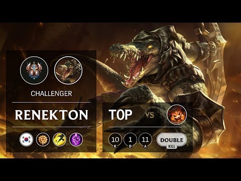 Renekton Top vs Gnar - KR Challenger Patch 9.8