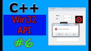 Windows GUI Programming with C/C++ ( Win32 API ) | Part -6 | The Message Box Dialog