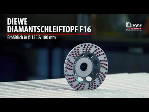 DIEWE Diamantschleiftopf F16 - Schleiftopf mit Diamantpads